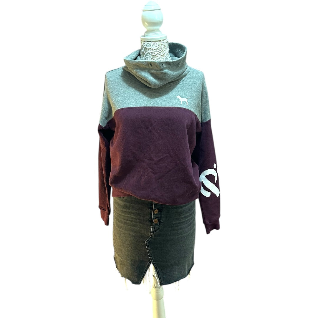 Victoria's Secret PINK Color Block Cowl Neck Pullover Sweater