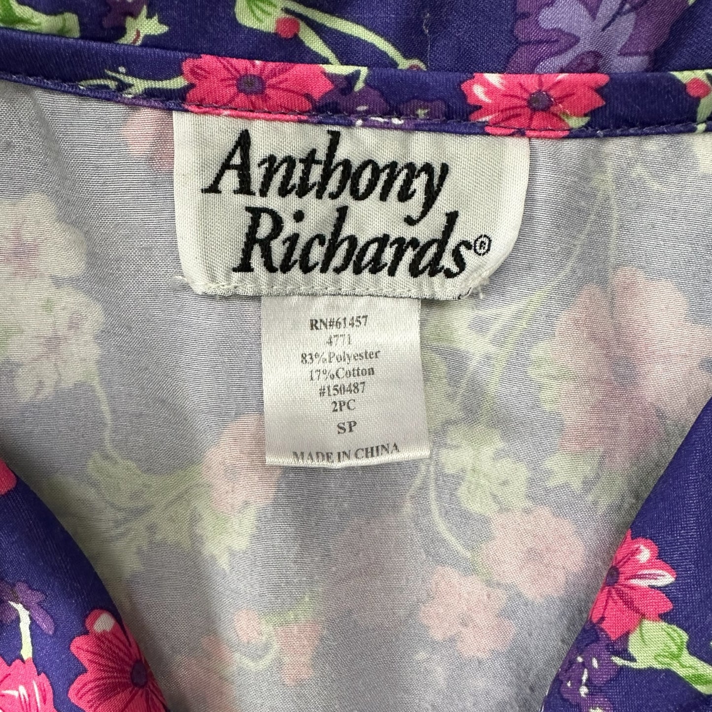 Anthony Richards Floral Collared Top