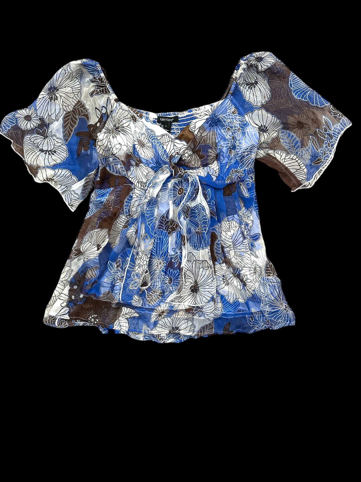 Karen Kane Floral Blouse