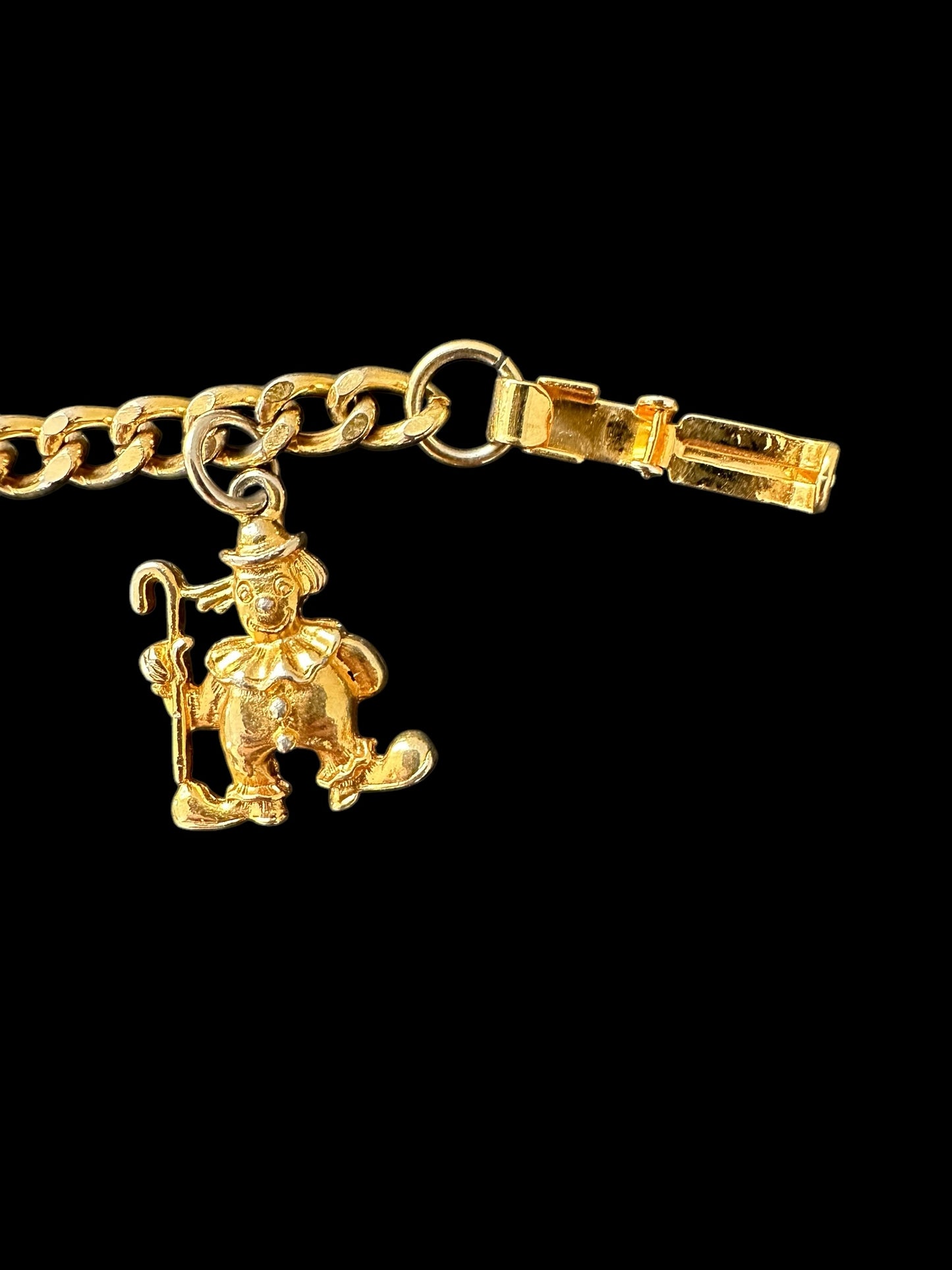 Vintage Clown Charm Bracelet