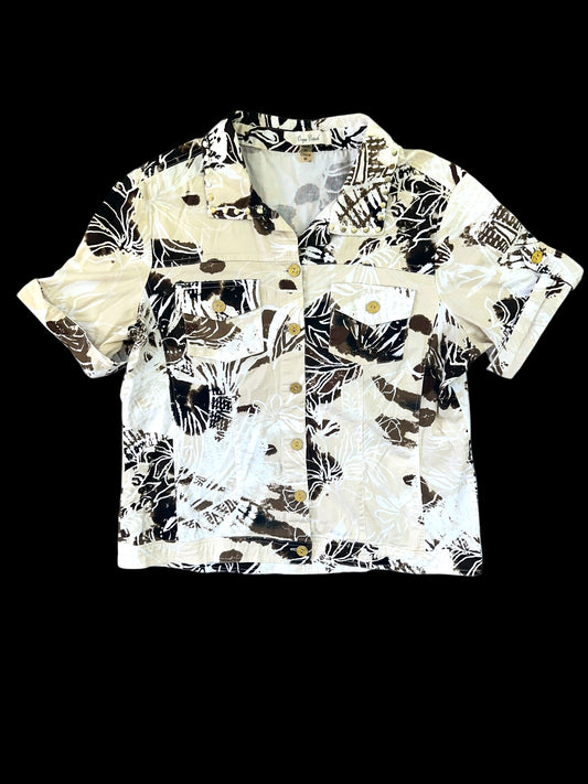 Onque Casuals Roll Tab Sleeve Button Up Shirt