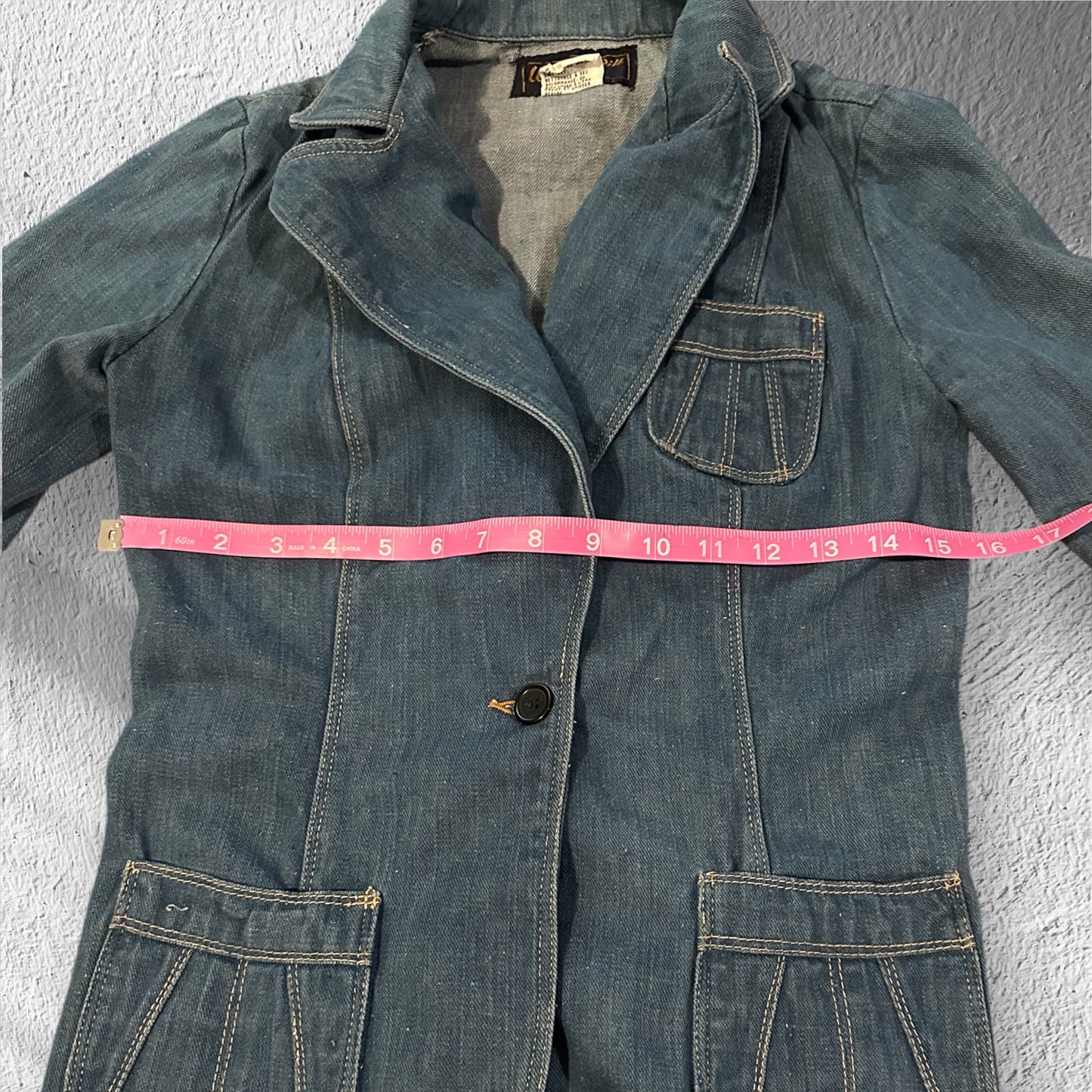 Denim Blazer Shirt Jacket