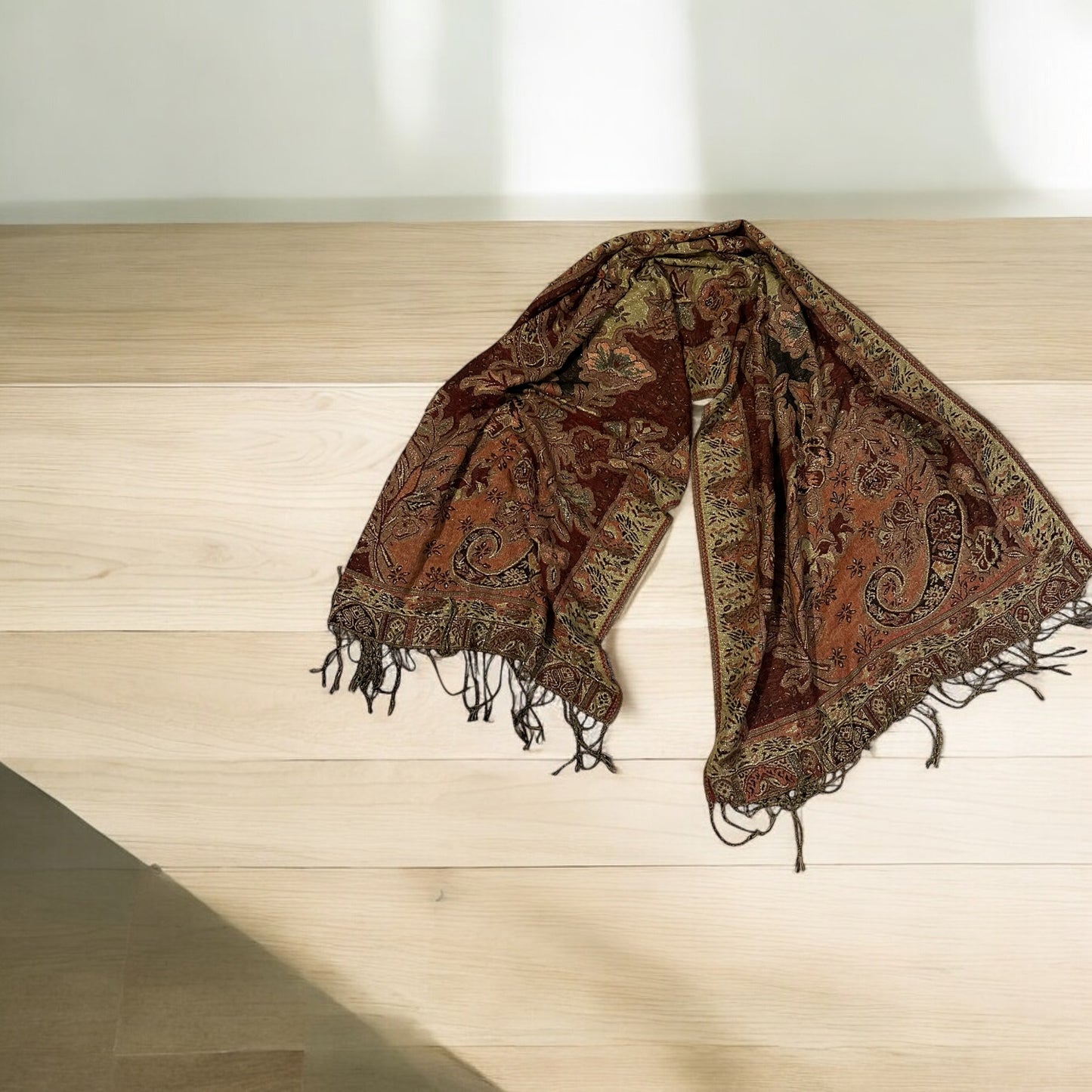 Pashmina and Silk Scarf