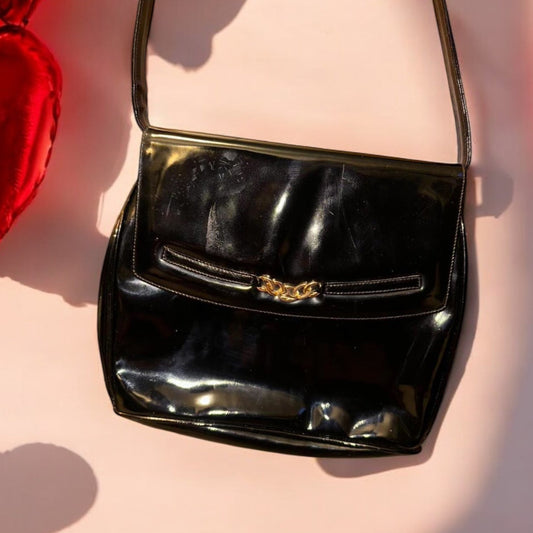 Salvadore Ferragamo Patent Leather Crossbody