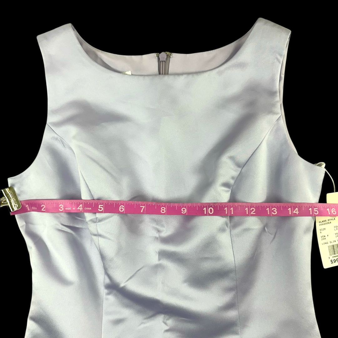 Michaelangelo Lavender Satin Formal Gown