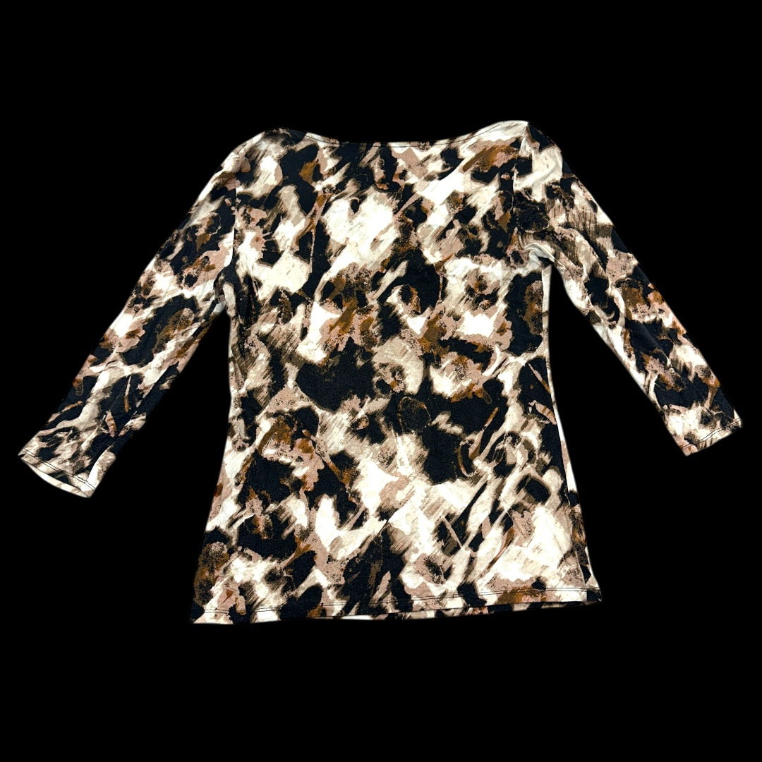 Ann Taylor Long Sleeve Boat Neck Blouse