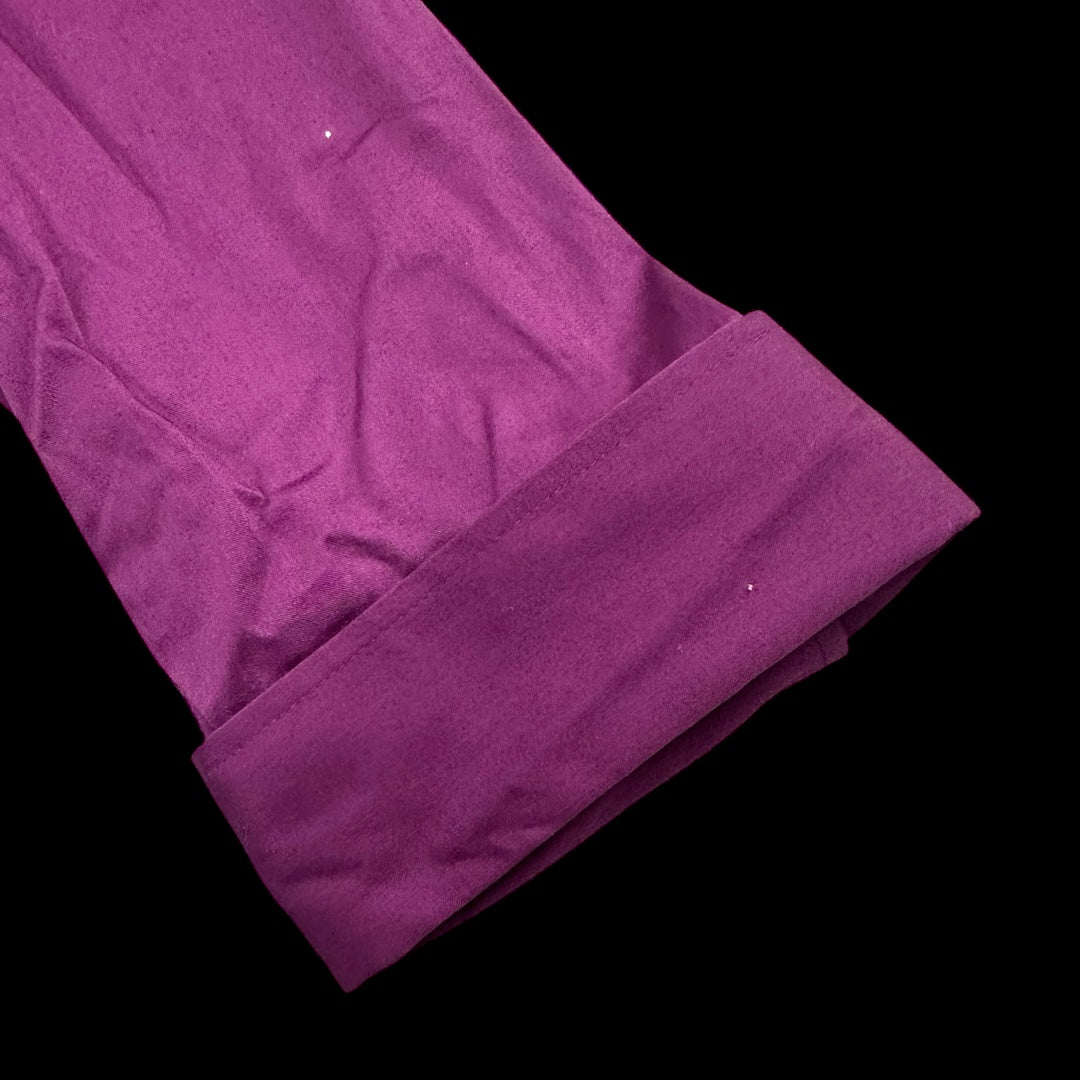 Studio 1940 Purple 3/4 Sleeve Button-Up Blouse