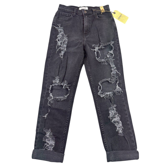 Vibrant M.I.U. High Rise Distressed Mom Jeans