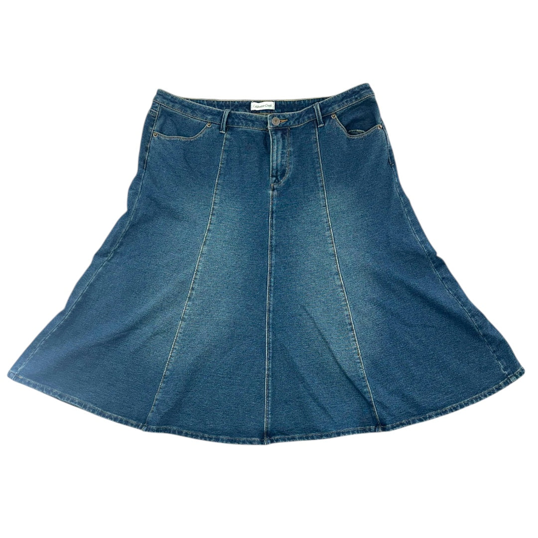 Coldwater Creek Denim Midi Skirt