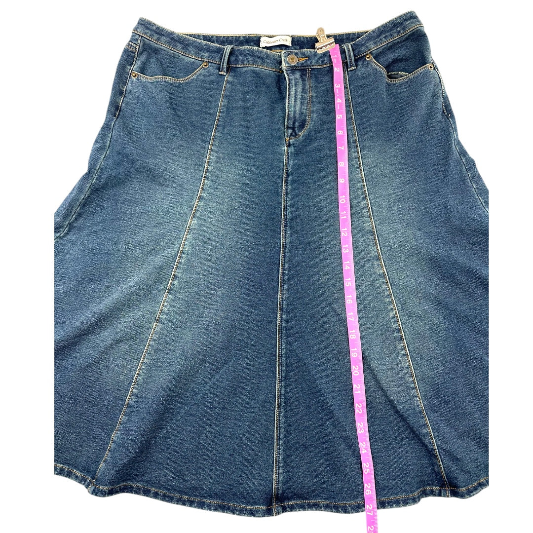 Coldwater Creek Denim Midi Skirt