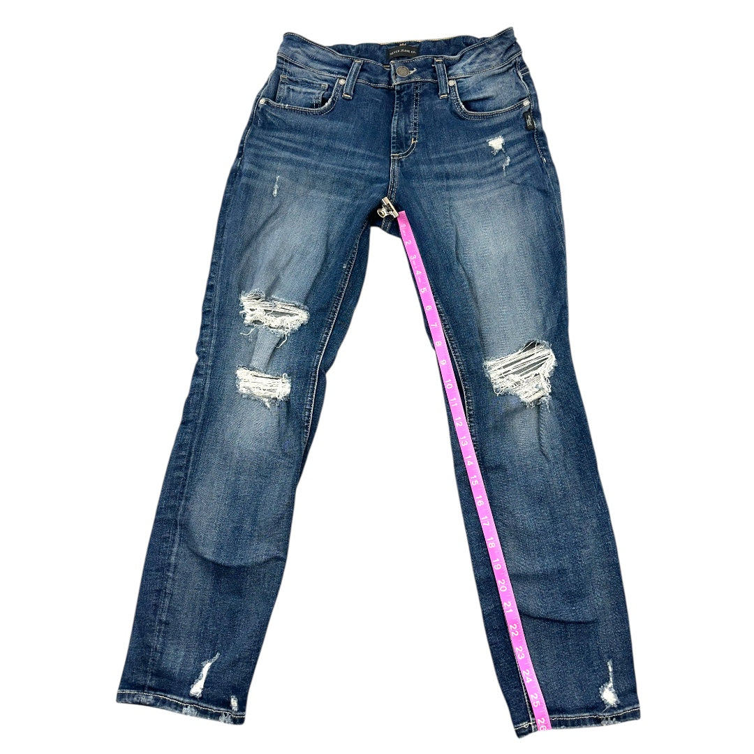 Silver Jeans Co. Boyfriend Mid-Rise Slim Leg Jeans