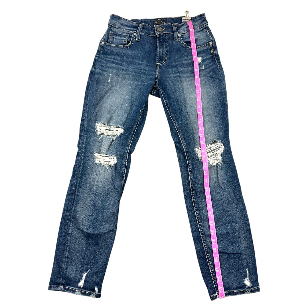 Silver Jeans Co. Boyfriend Mid-Rise Slim Leg Jeans