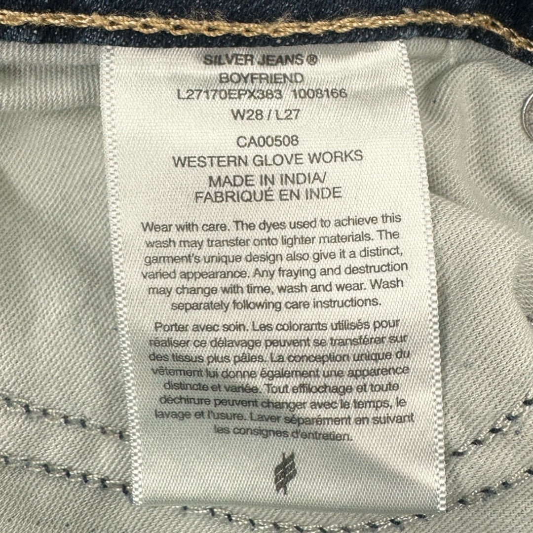 Silver Jeans Co. Boyfriend Mid-Rise Slim Leg Jeans