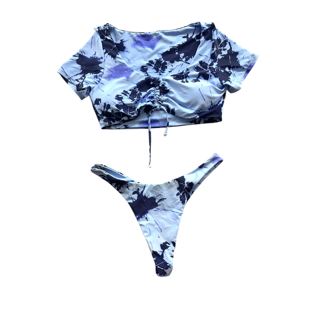 Tie Dye Blue Bikini Set