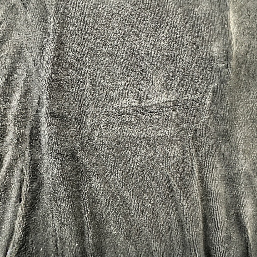 Women's Black Velour Wide-Leg Lounge Pants