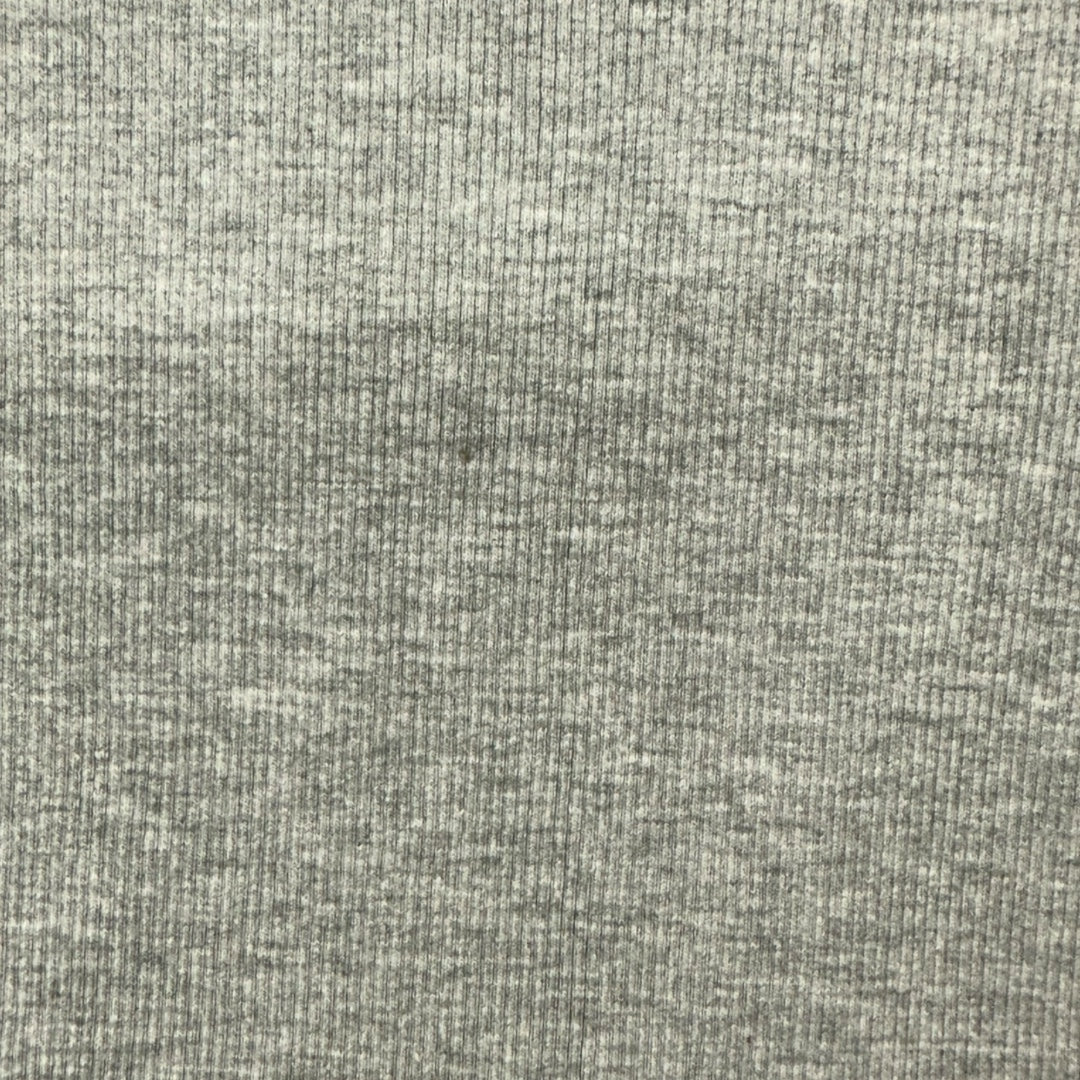 Grey Scoop Neck Ribbed Tee