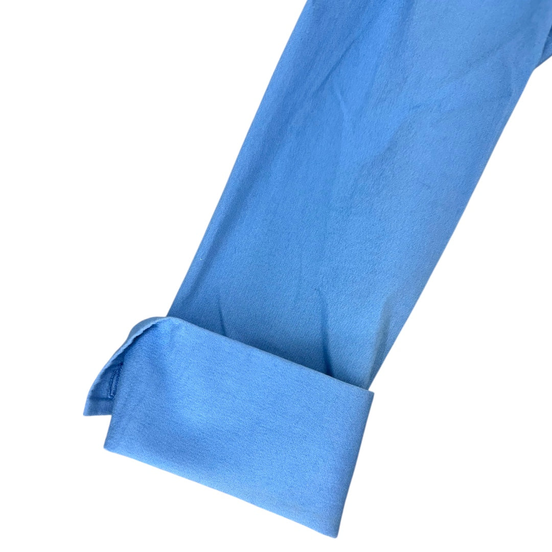 Express Design Studio Blue Fitted Button Down