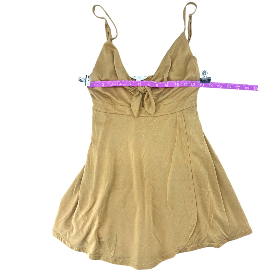 LA Hearts Tie Front Romper