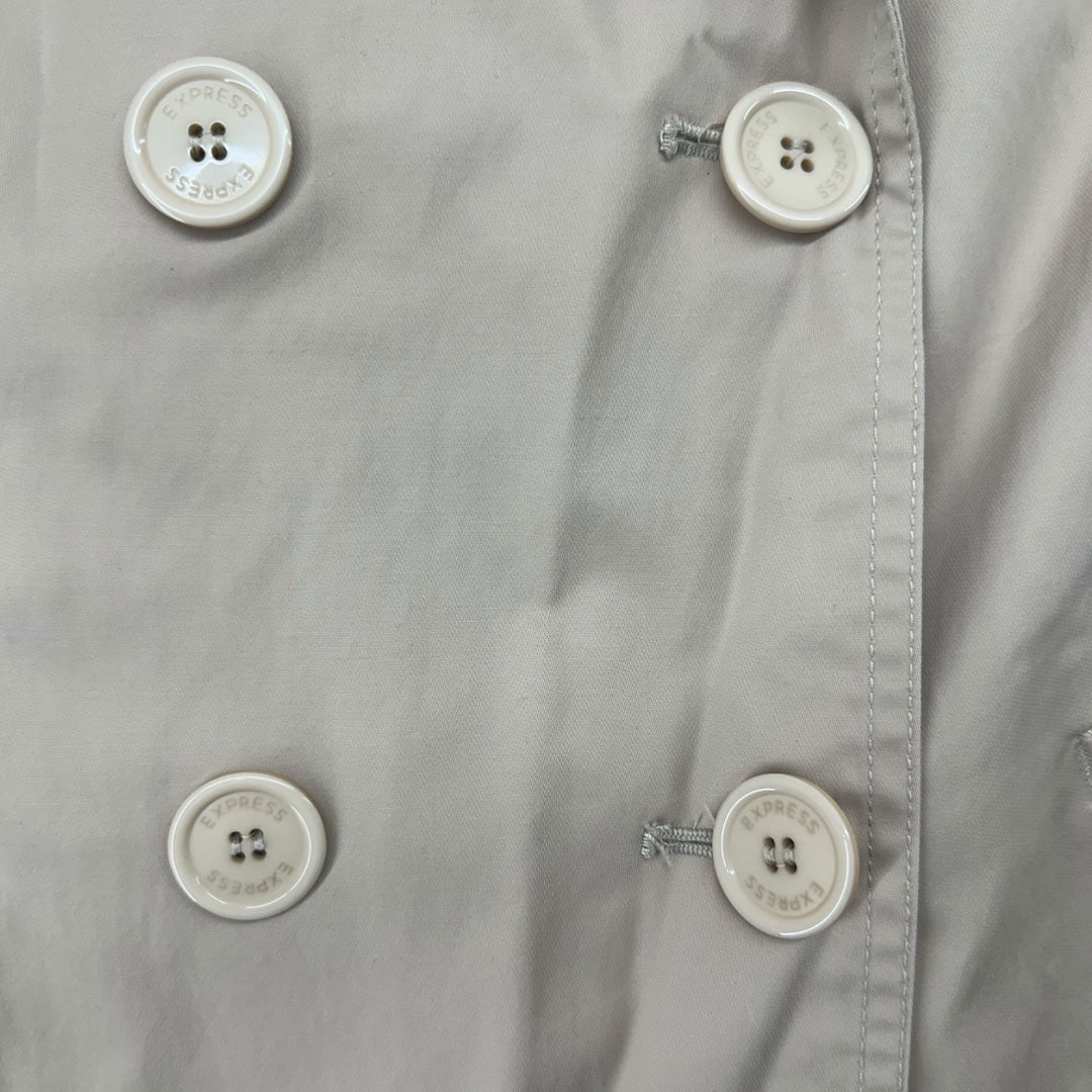 Express Design Studio Double-Breasted Short Trench Coat