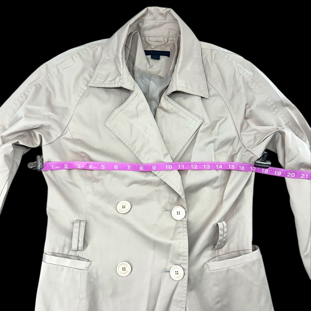 Express Design Studio Double-Breasted Short Trench Coat