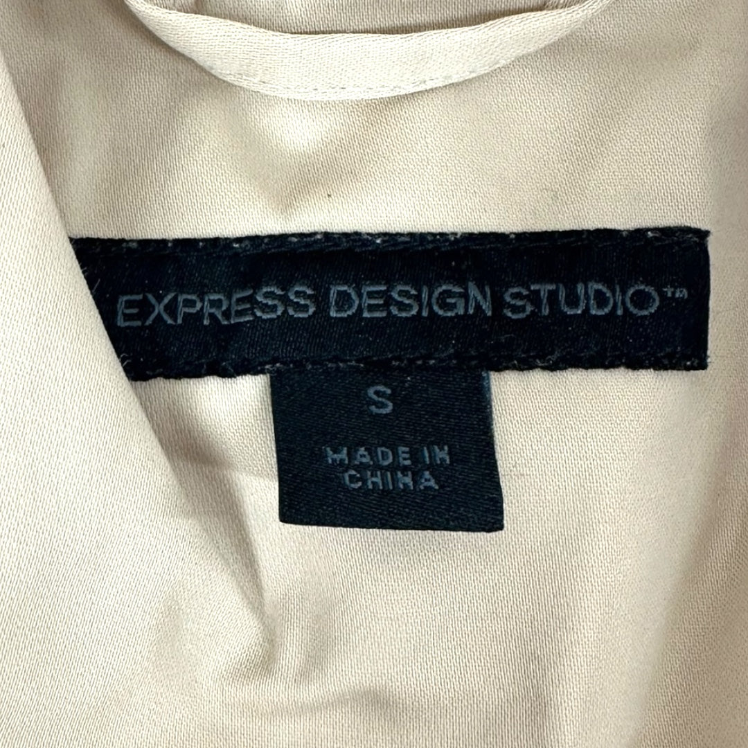 Express Design Studio Double-Breasted Short Trench Coat