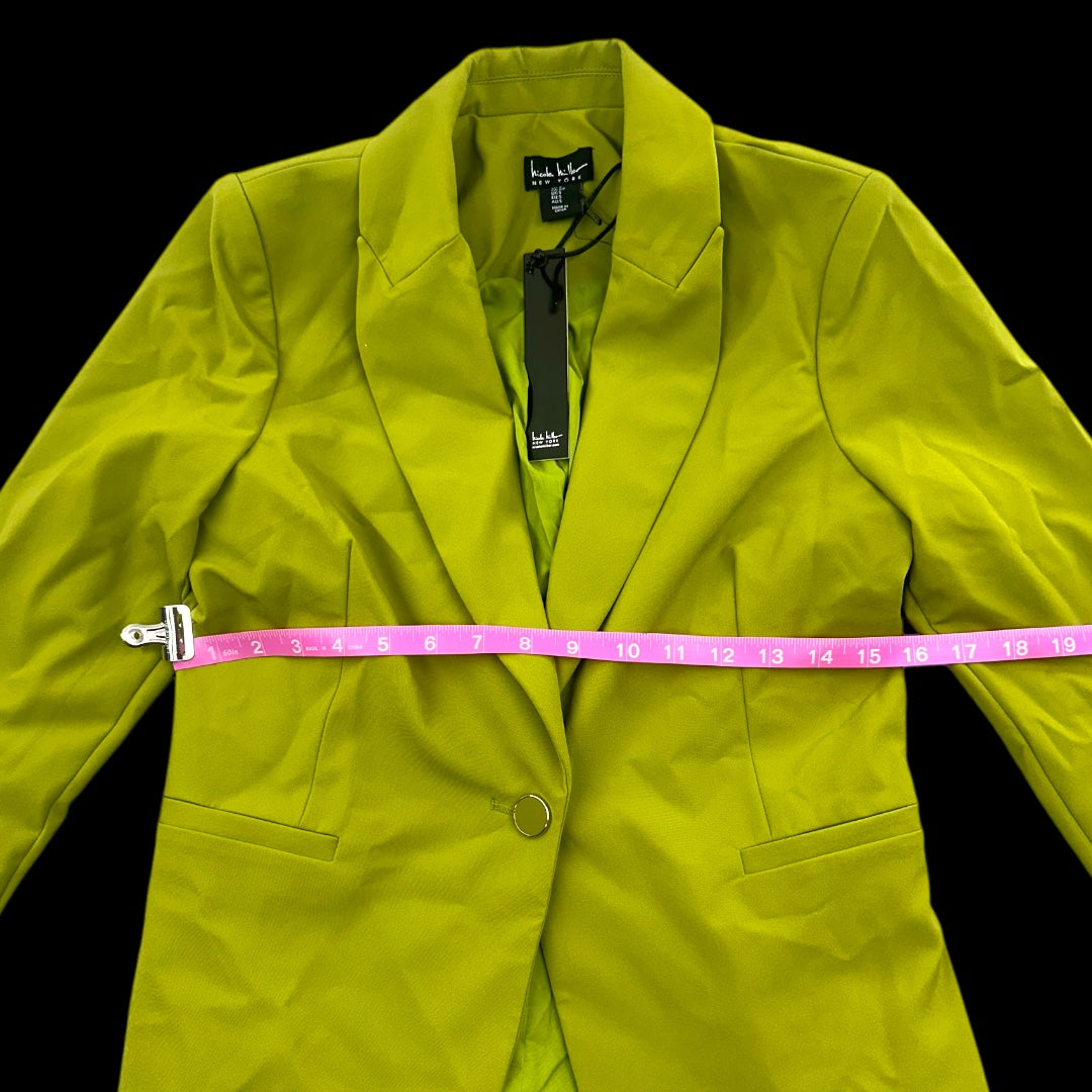 Nicole Miller Isla Stretch Crepe One Button Blazer