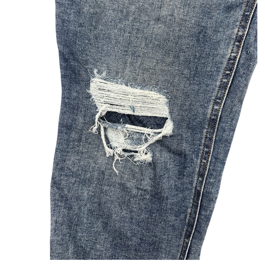 Maurices High Rise Distressed Boyfriend Jean