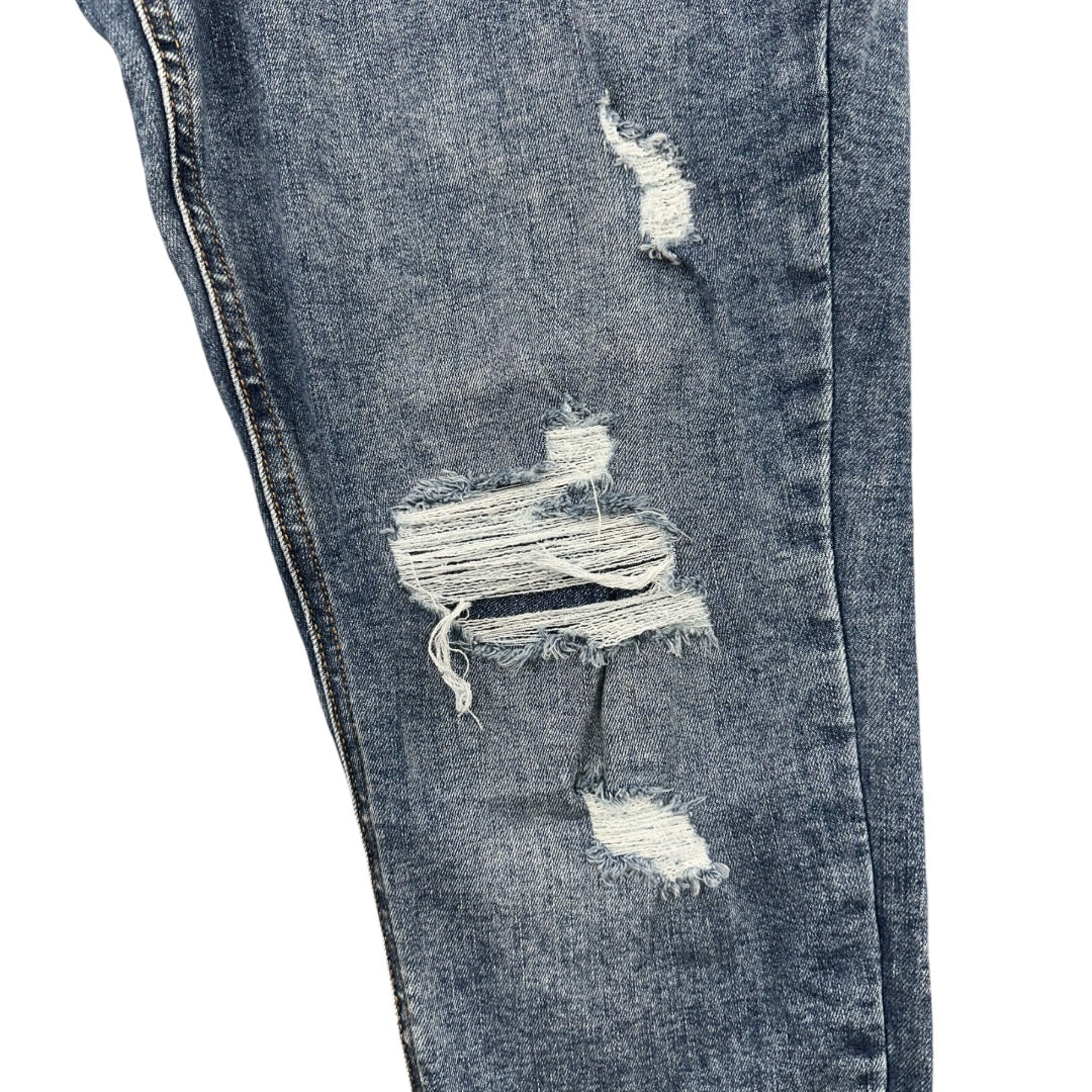 Maurices High Rise Distressed Boyfriend Jean
