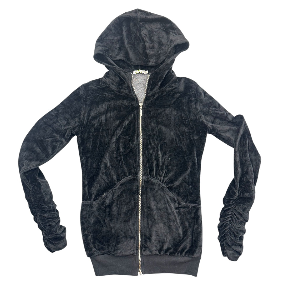 Avani Black Velvet Zip Up Jacket