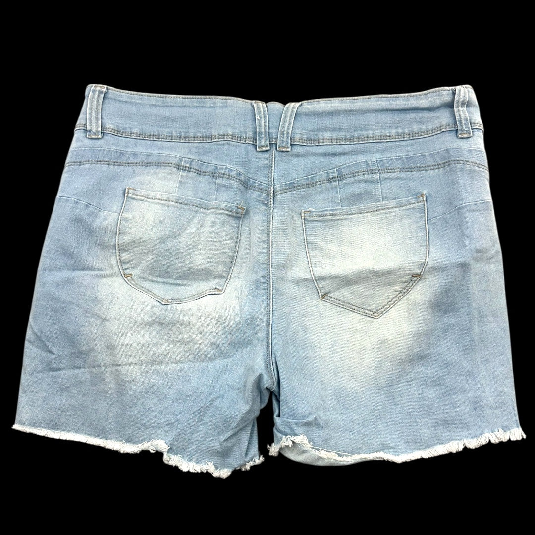 YMI WannaBettaButt Lightwash Distressd Shorts
