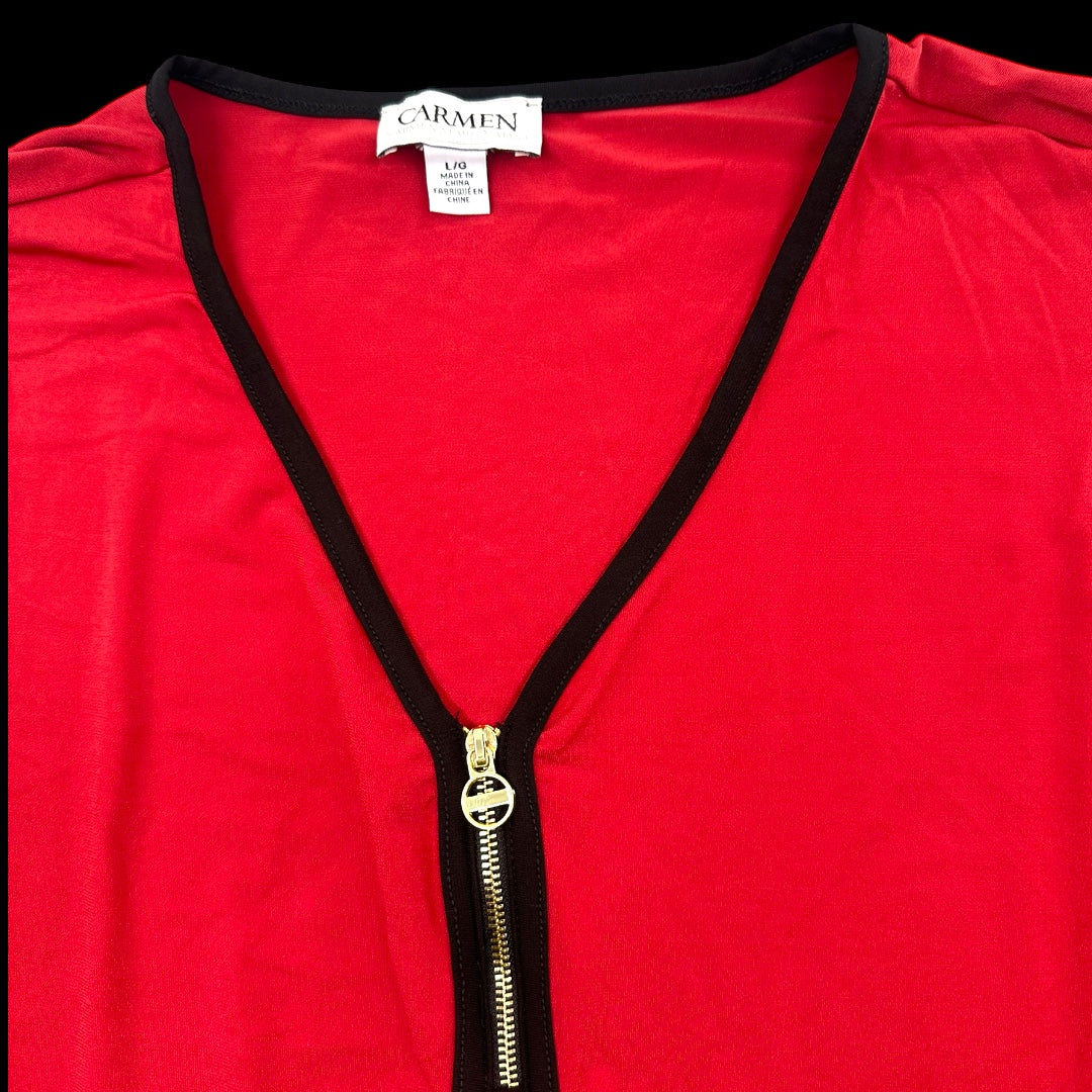 Carmen Marc Valvo Sleeveless Blouse