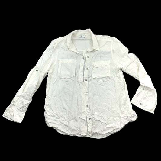 Pure Navy Linen Button Down