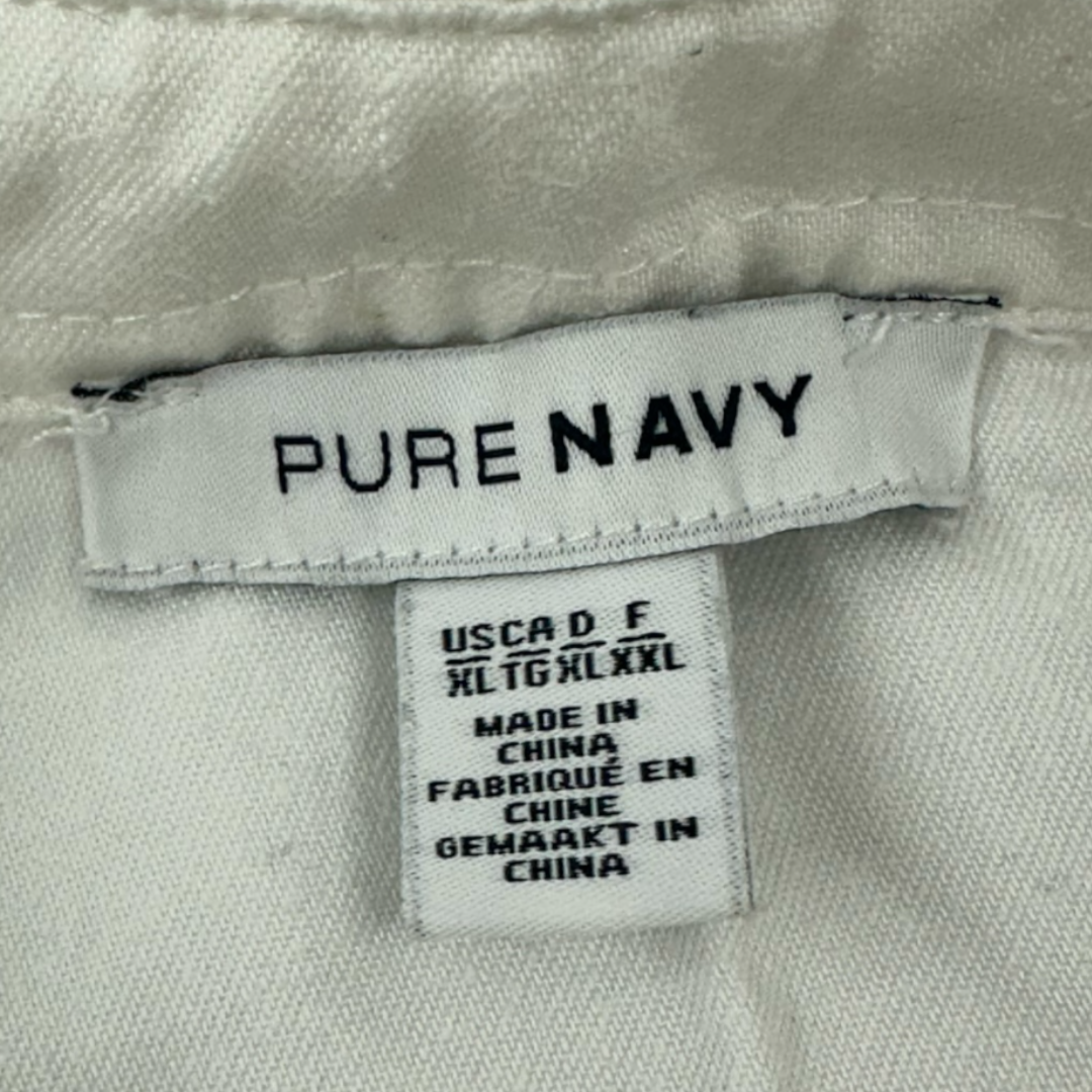Pure Navy Linen Button Down