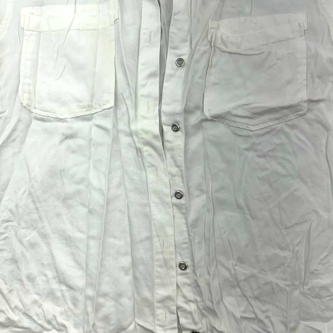 Pure Navy Linen Button Down