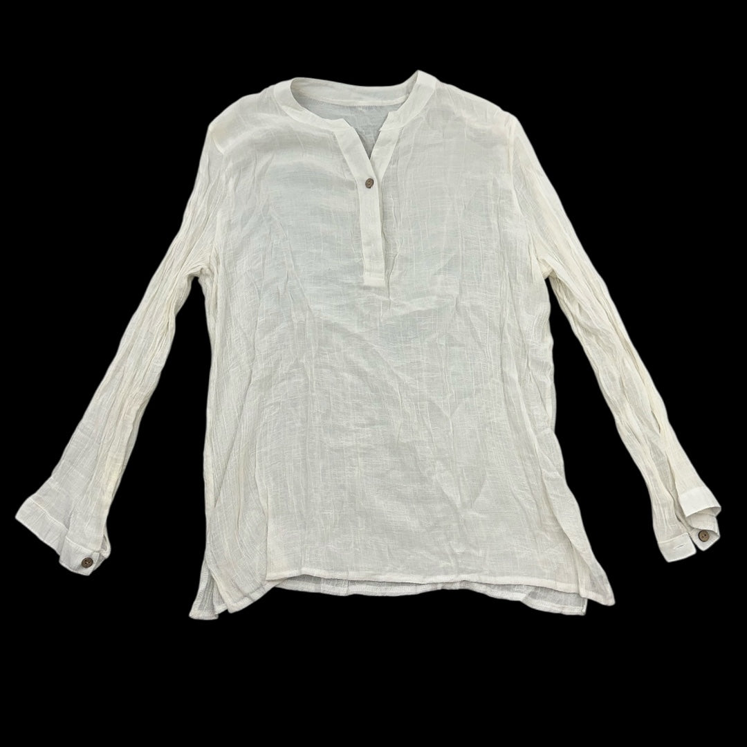 White Linen Blouse
