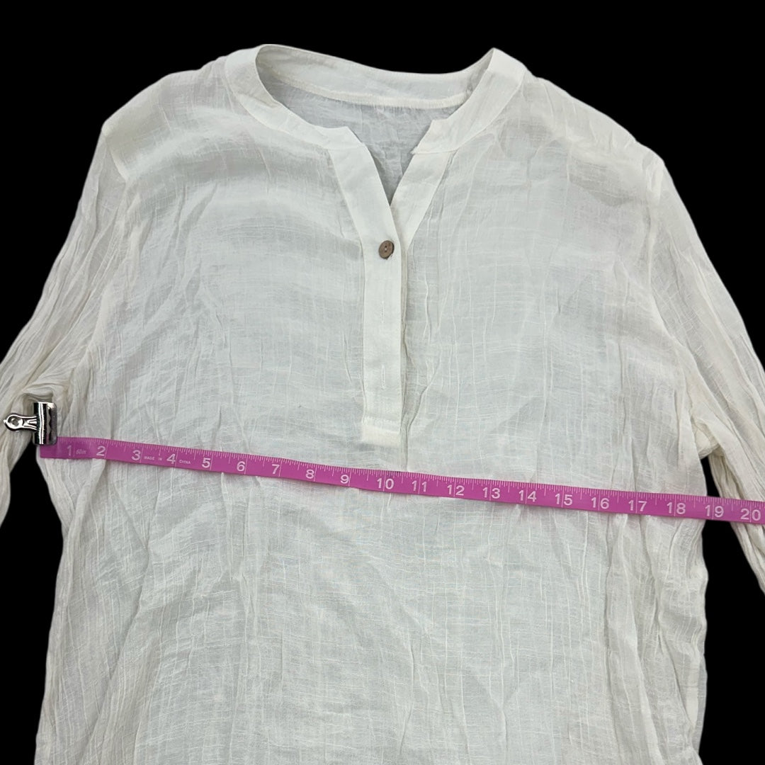 White Linen Blouse