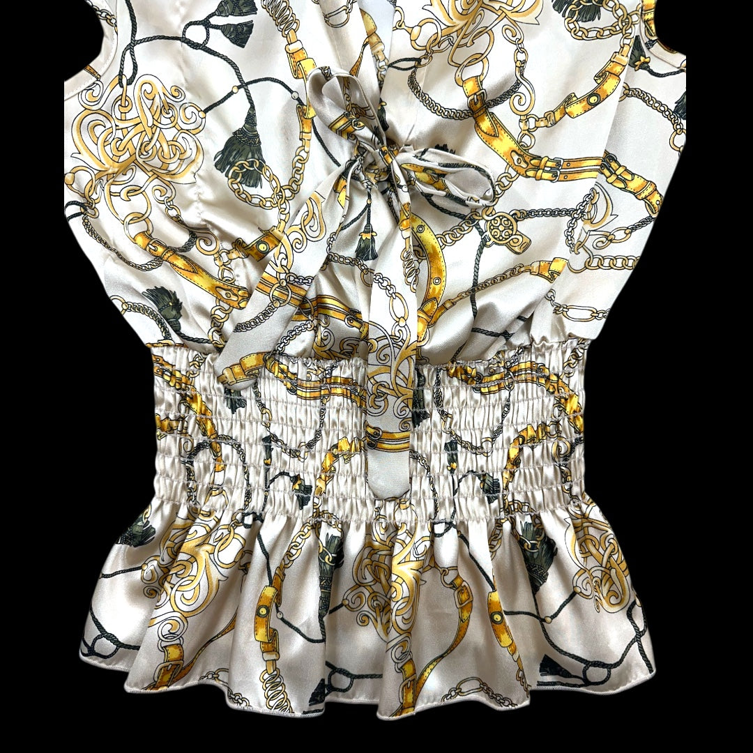 Tiara Chain Sleeveless Blouse