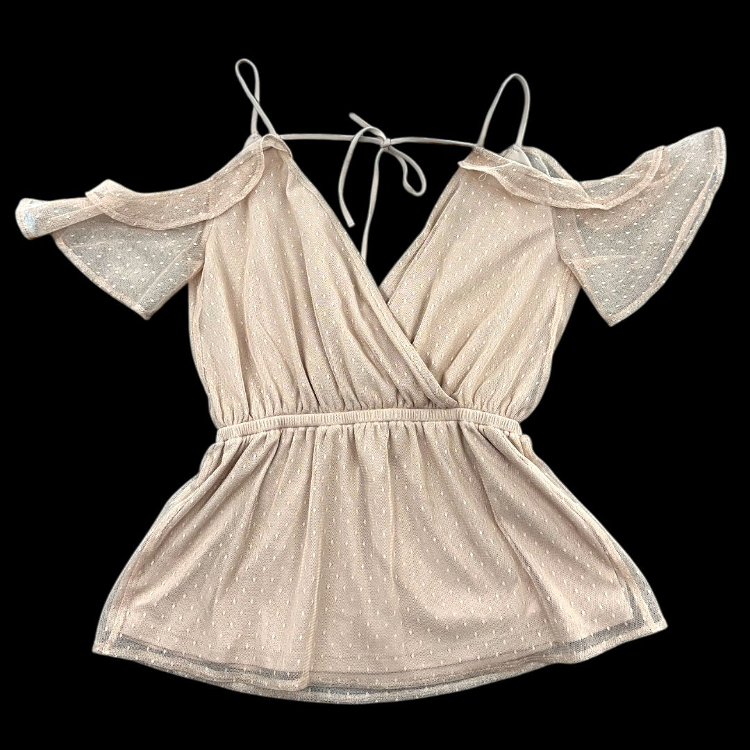 Express Cold Shoulder Peplum Top