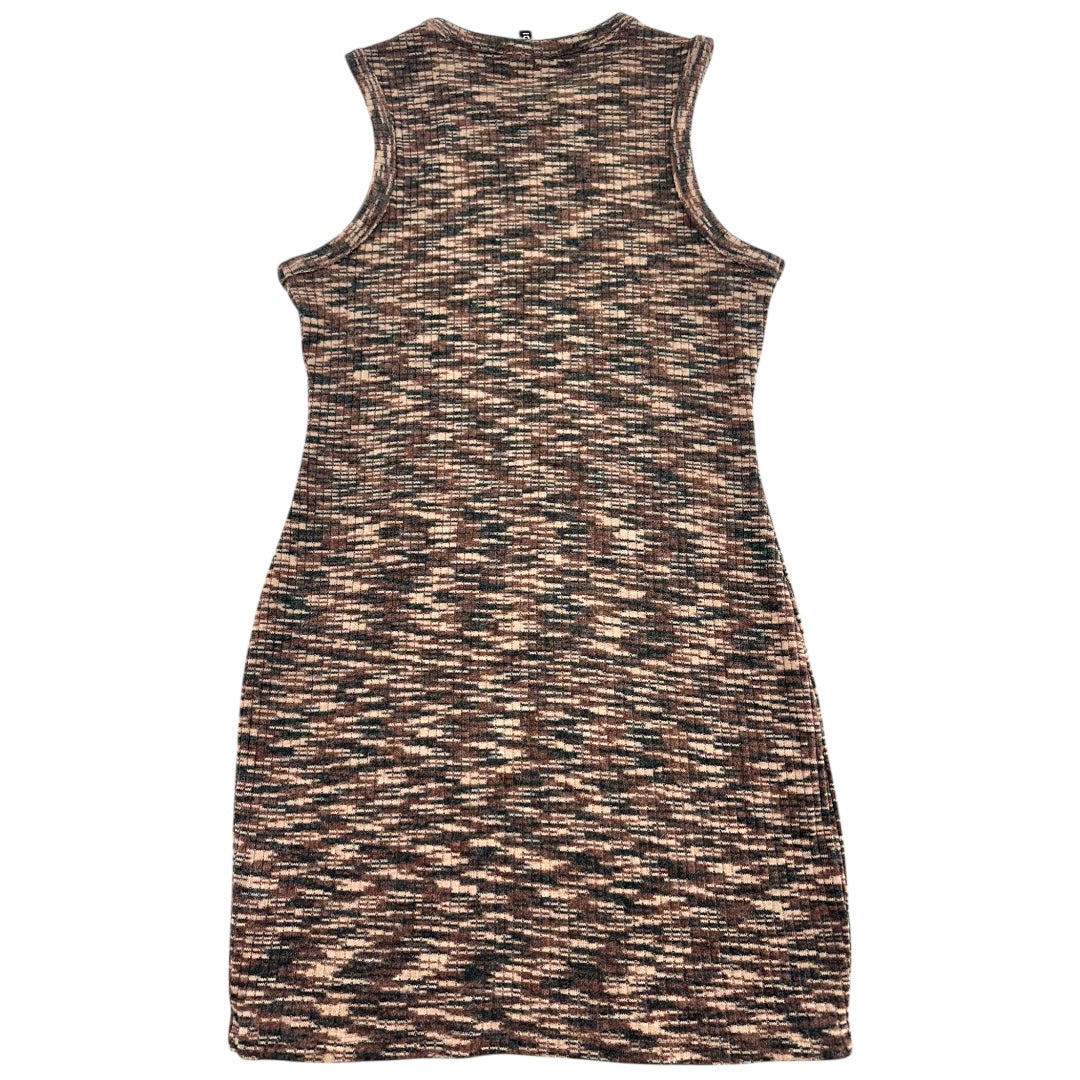 Divided Ribbed Knit Bodycon Dress