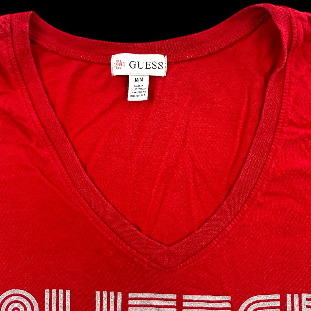 Guess "Glitter Glam Guess" Graphic Tee