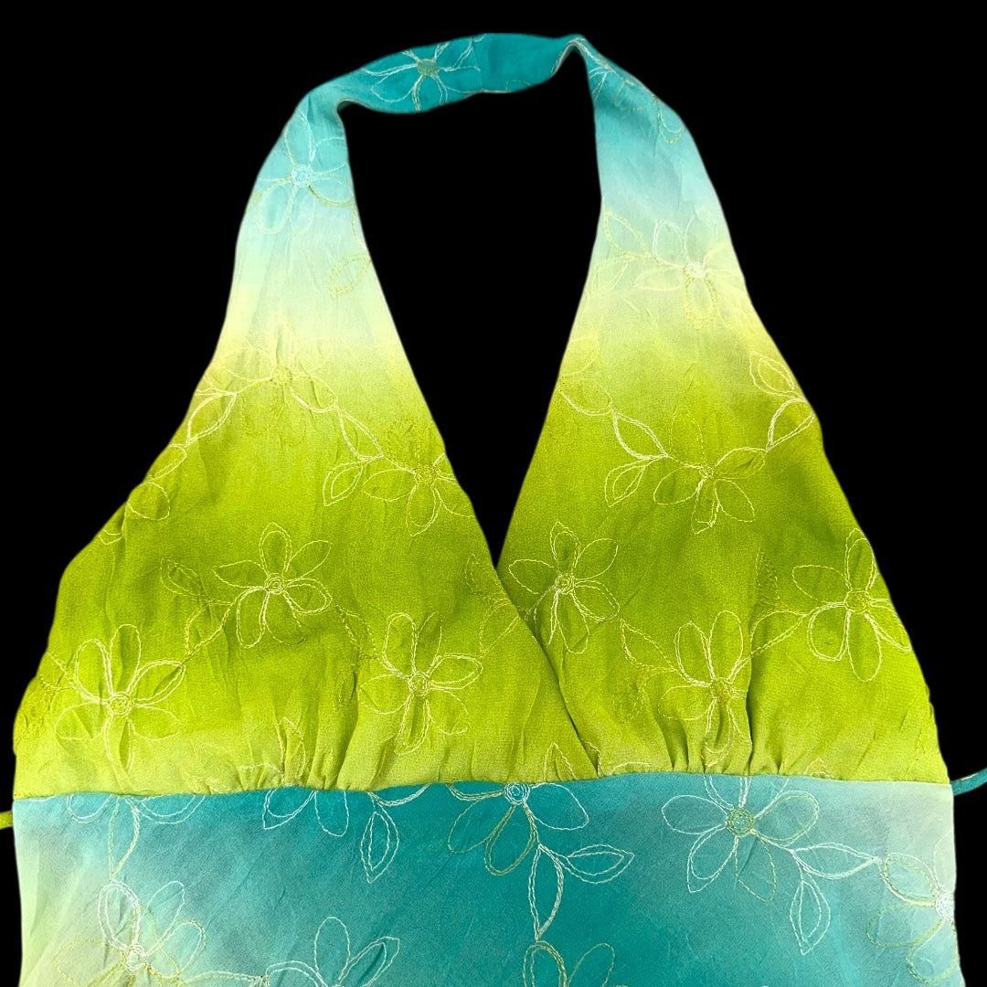 Vintage Y2K Tie-Dye Halter Top