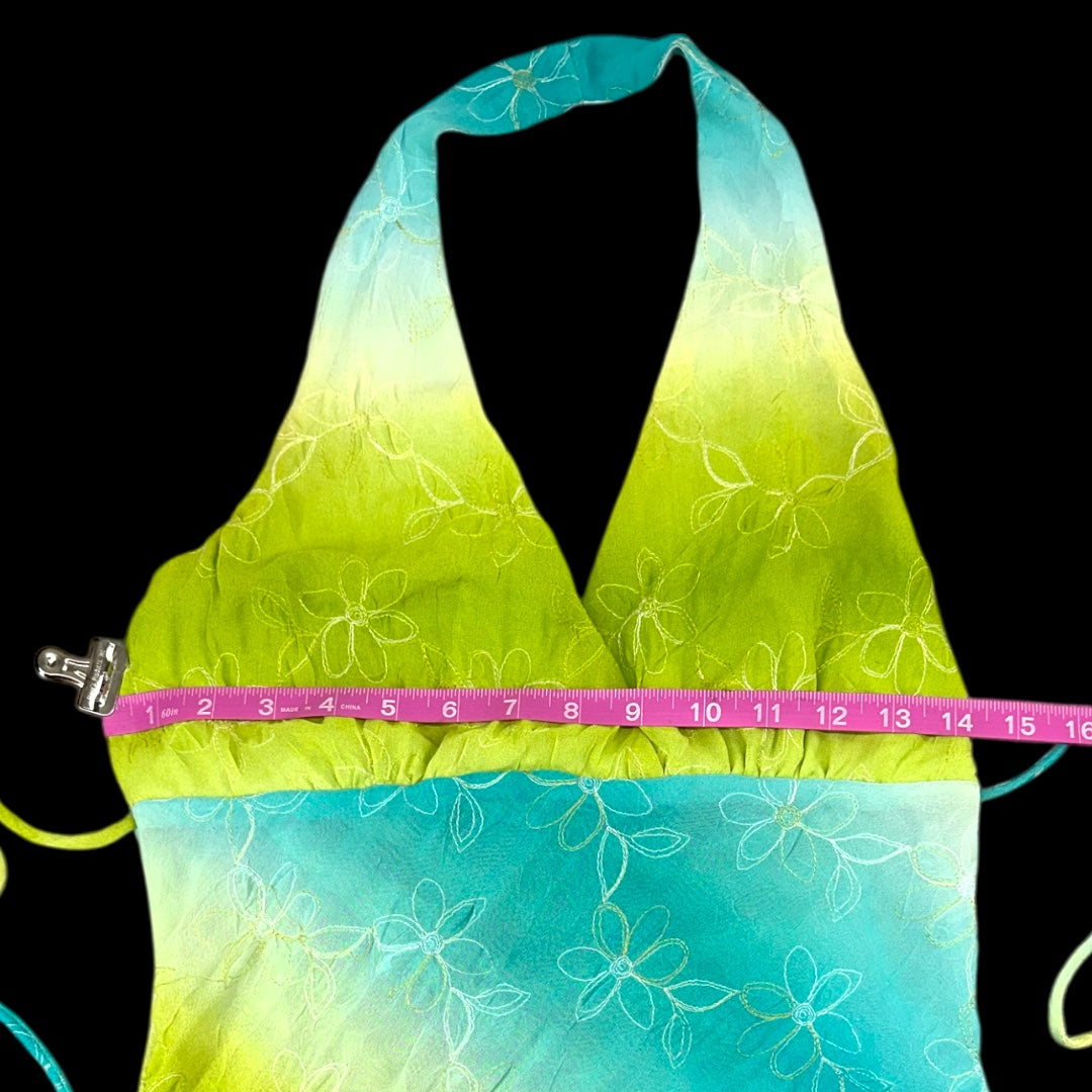 Vintage Y2K Tie-Dye Halter Top