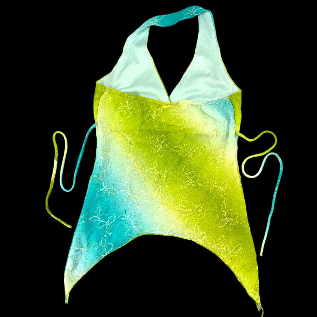 Vintage Y2K Tie-Dye Halter Top