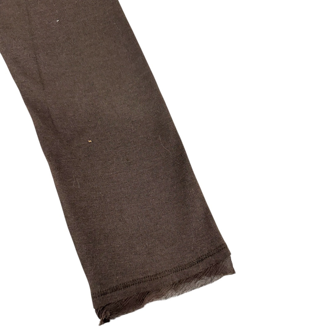 Dark Brown Long Sleeve Wrap Dress