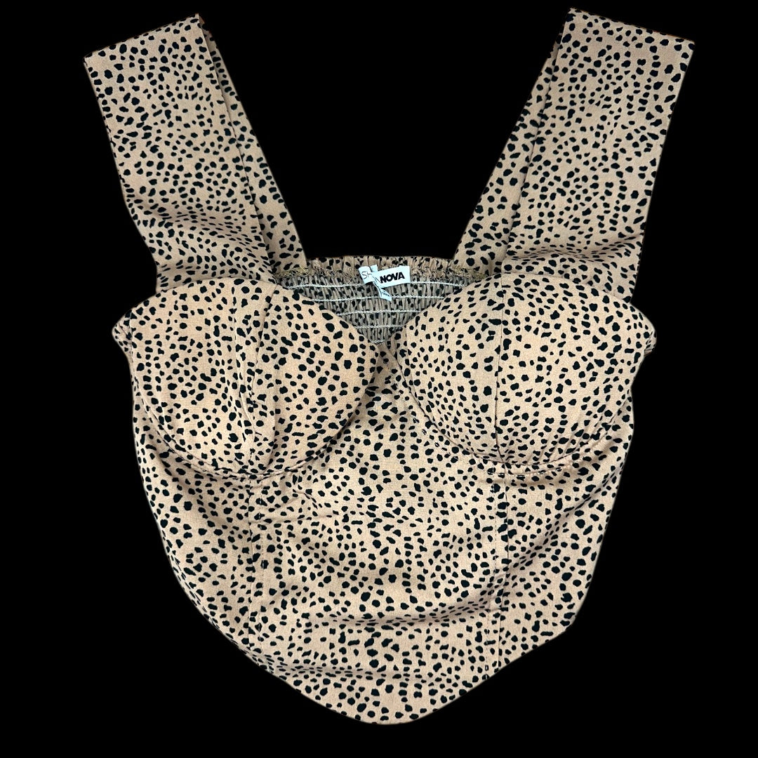 Fashion Nova Leopard Print Cropped Top