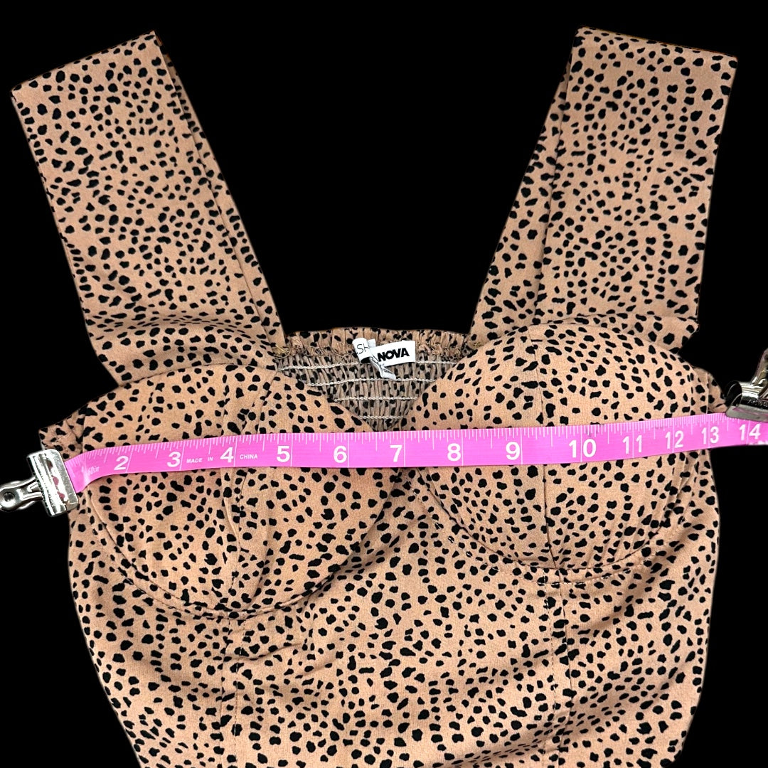 Fashion Nova Leopard Print Cropped Top