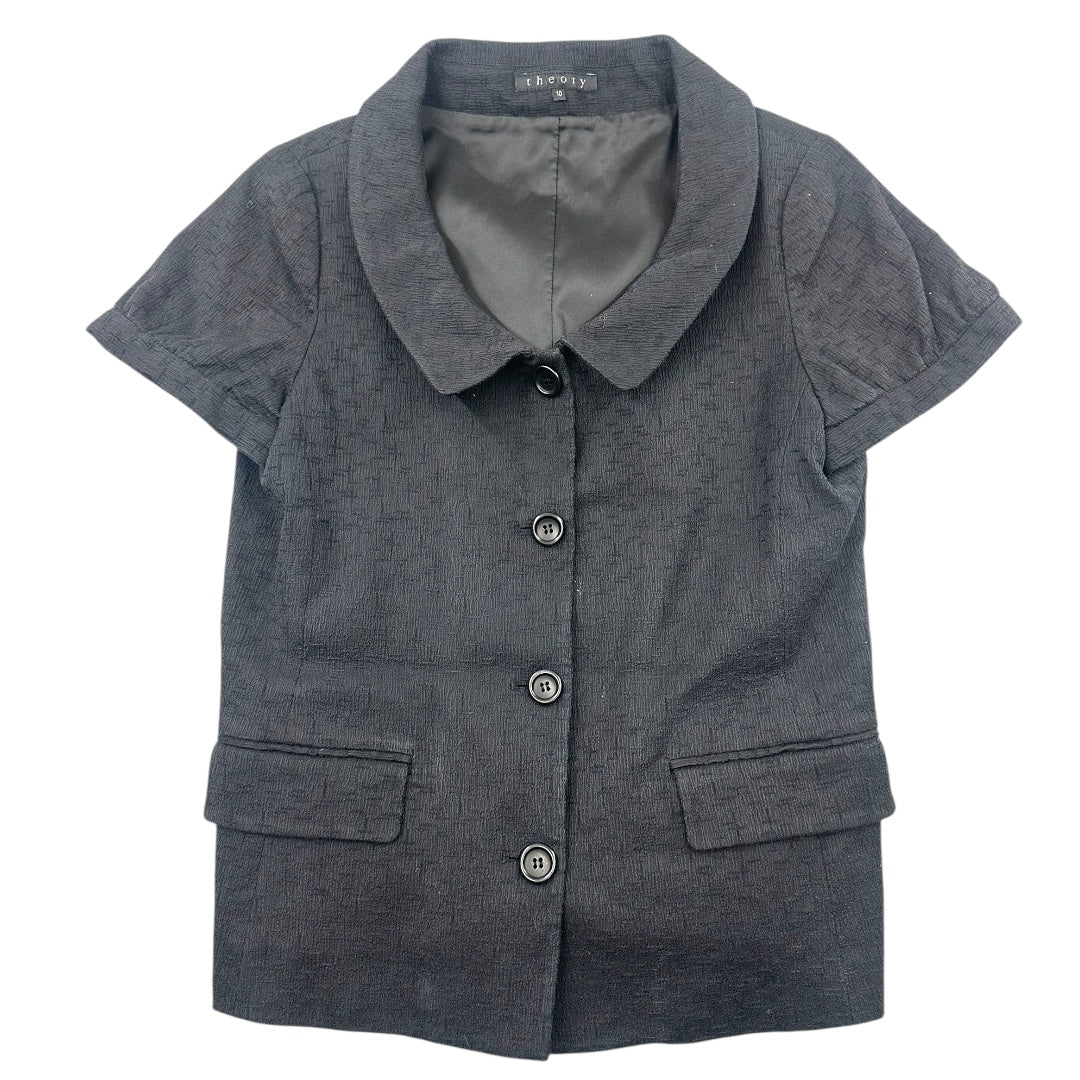 Theory Short Sleeve Black Blazer
