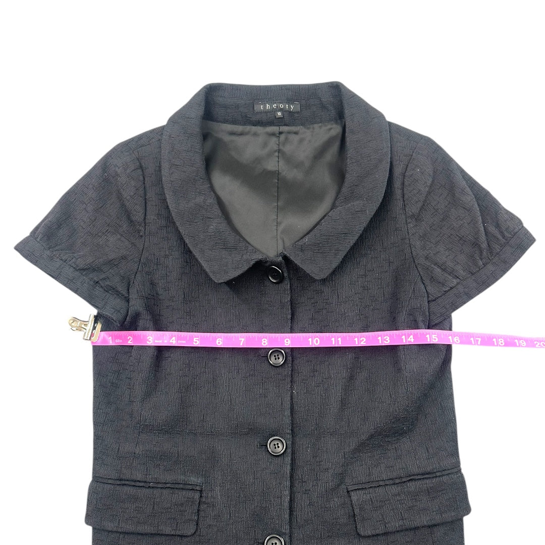 Theory Short Sleeve Black Blazer
