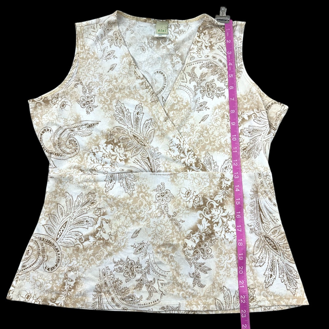 Sleeveless Y2K Paisley Wrap Top