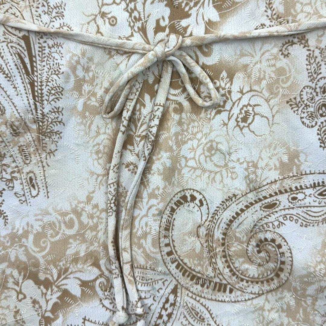 Sleeveless Y2K Paisley Wrap Top